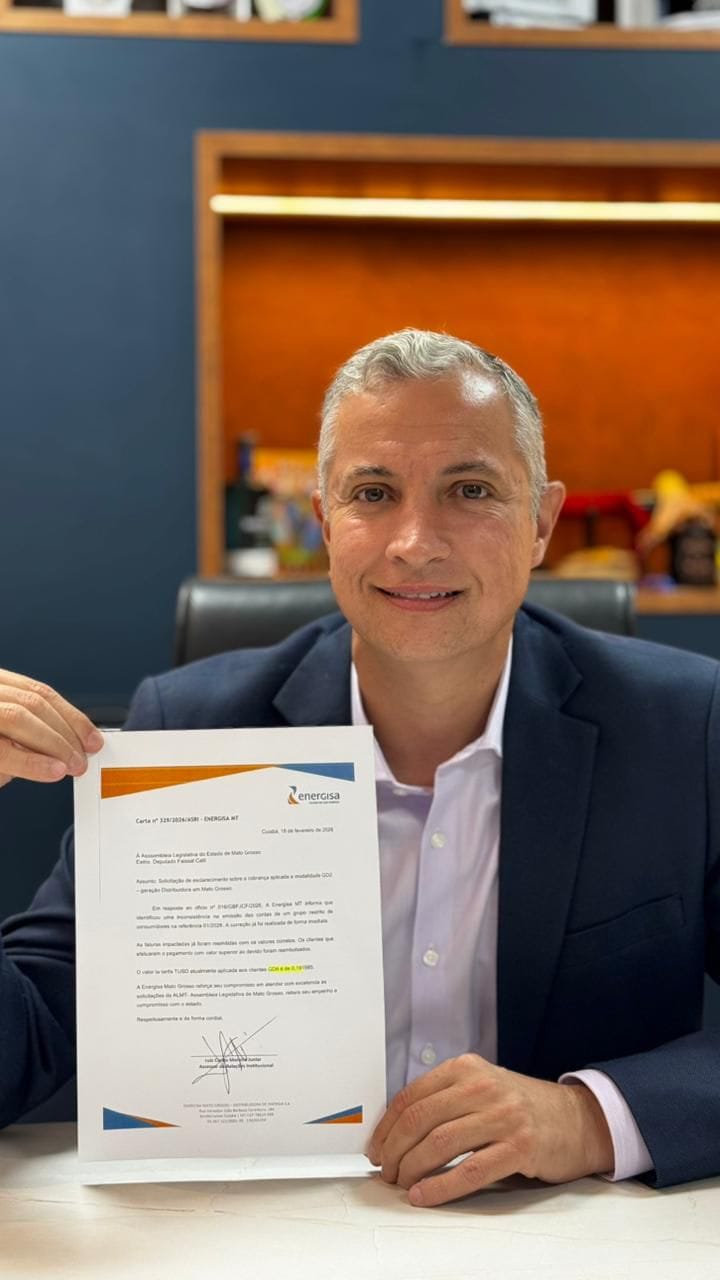 Após questionamento de Faissal, Energisa corrige cobrança na GD2 em Mato Grosso