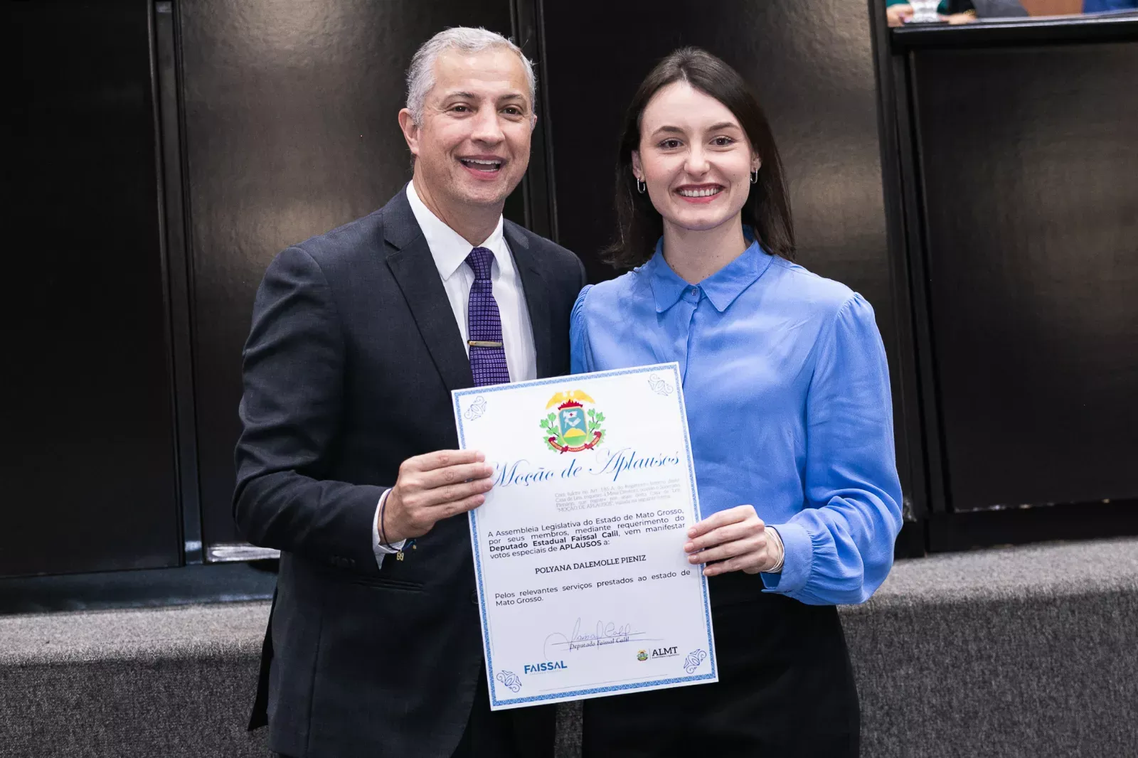 Solenidade proposta pelo deputado Faissal Calil (PL) reconheceu trajetórias que contribuem para o desenvolvimento social, econômico e institucional de MT